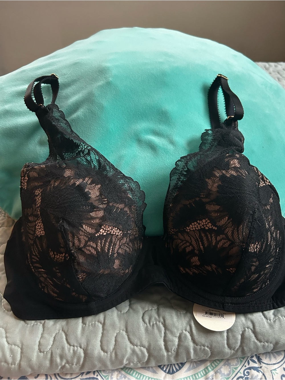 Bare Necessities Black Lace Underwire Bra